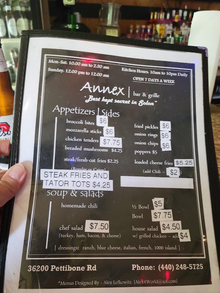 The Annex Bar & Grille Menu image 2