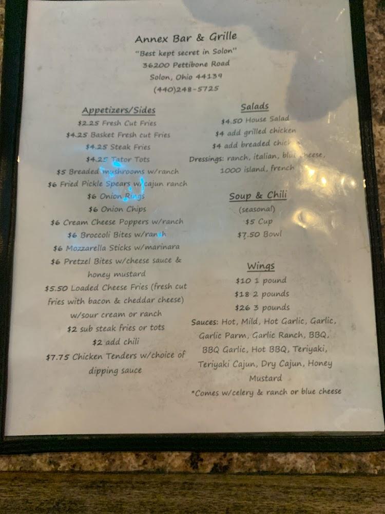 The Annex Bar & Grille Menu image 3